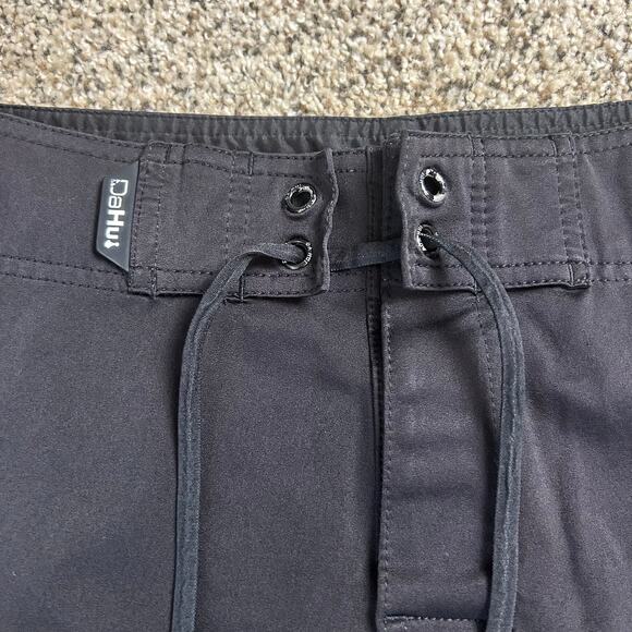 DaHui Board Shorts Size 34 Black Swim Trunks Surf Beach - Picture 3 of 6